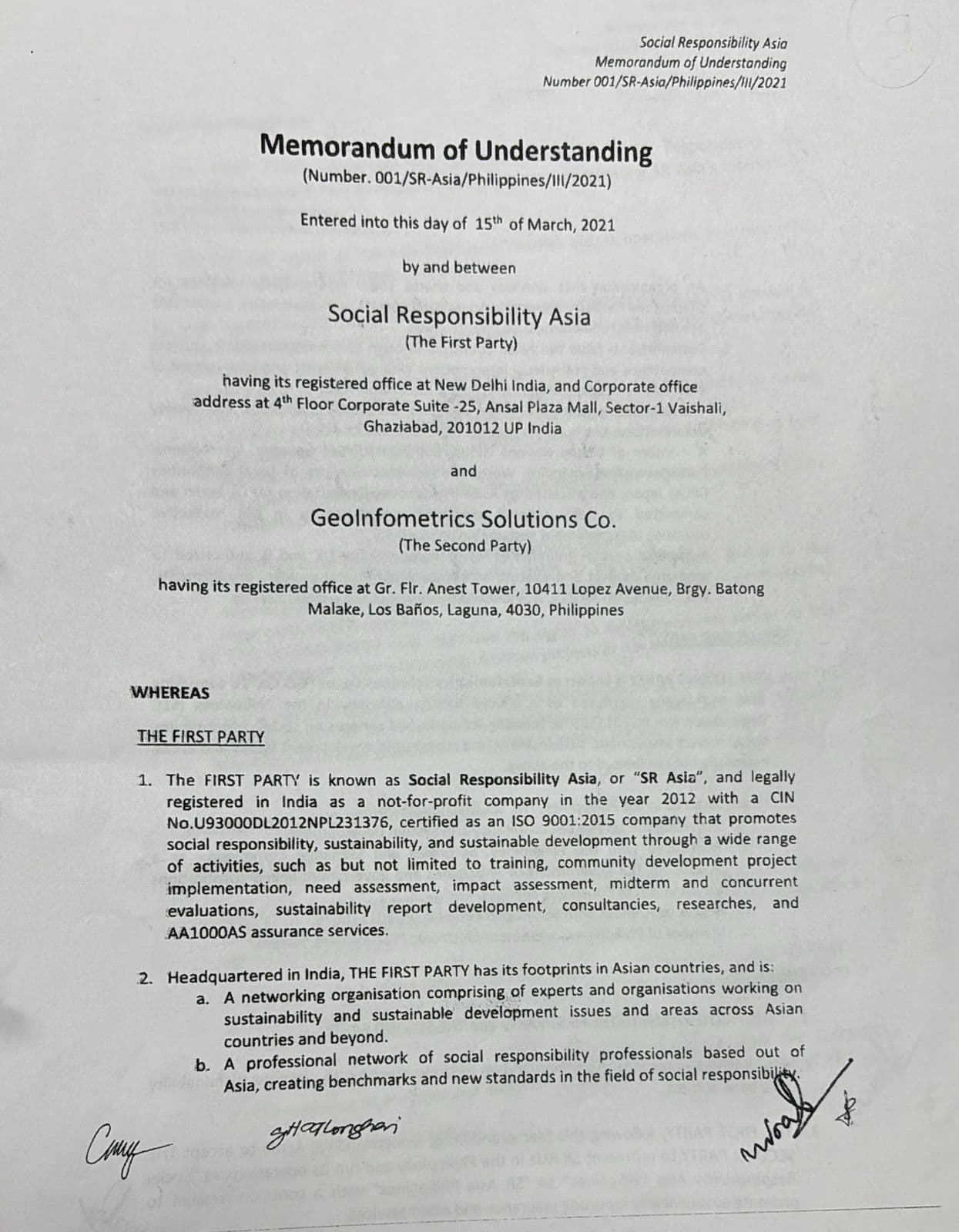 Geo Informatics-Philippines for GIS and EIA studies